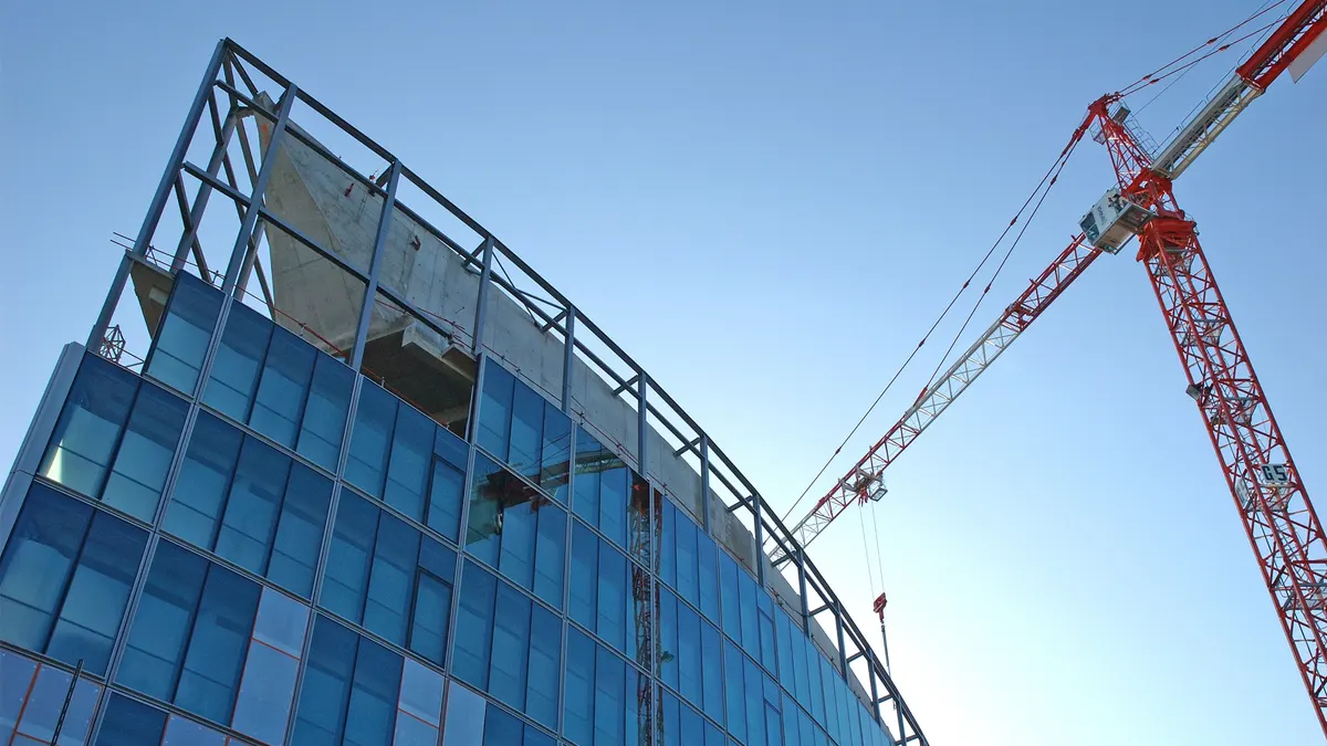 Baustelle Kran Fassade – Baugewerbe